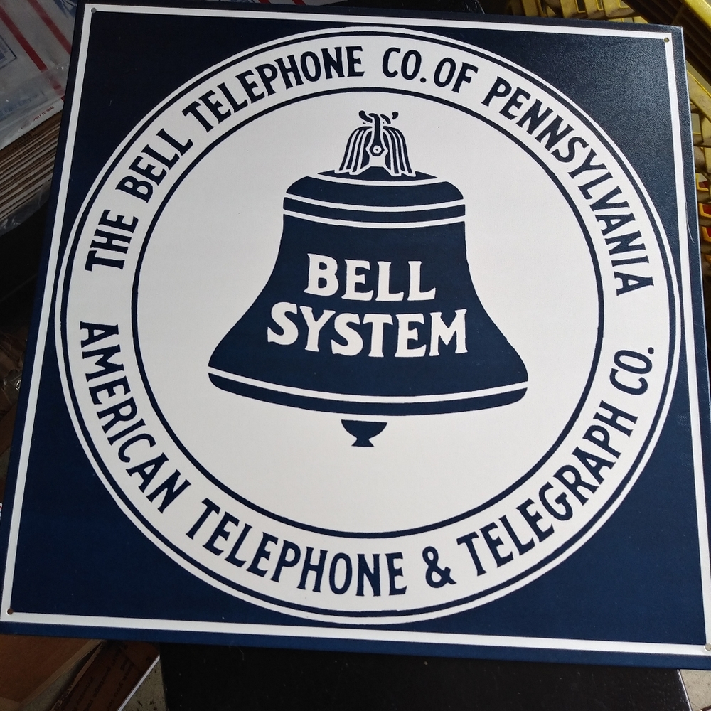 Bell Telephone metal sign